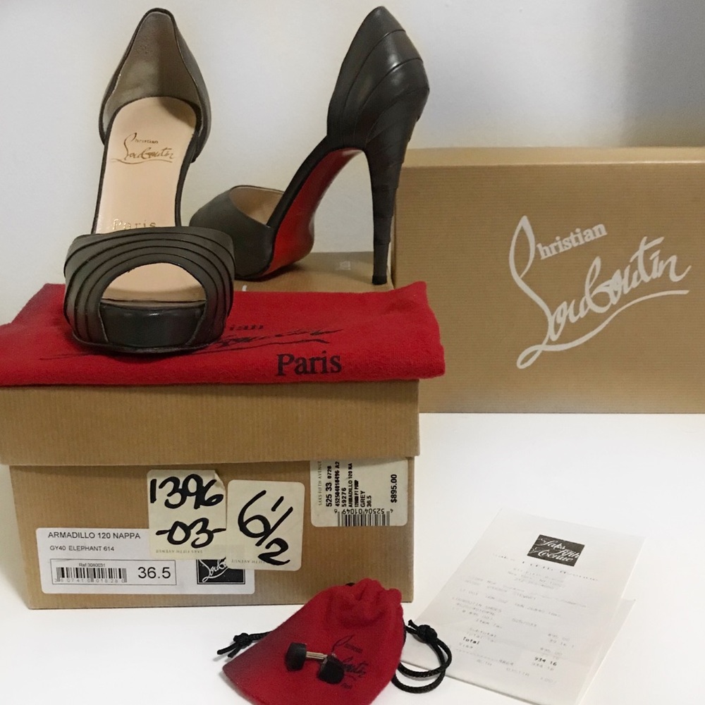 Christian Louboutin Armadillo Peep Toe Pump 36.5 6